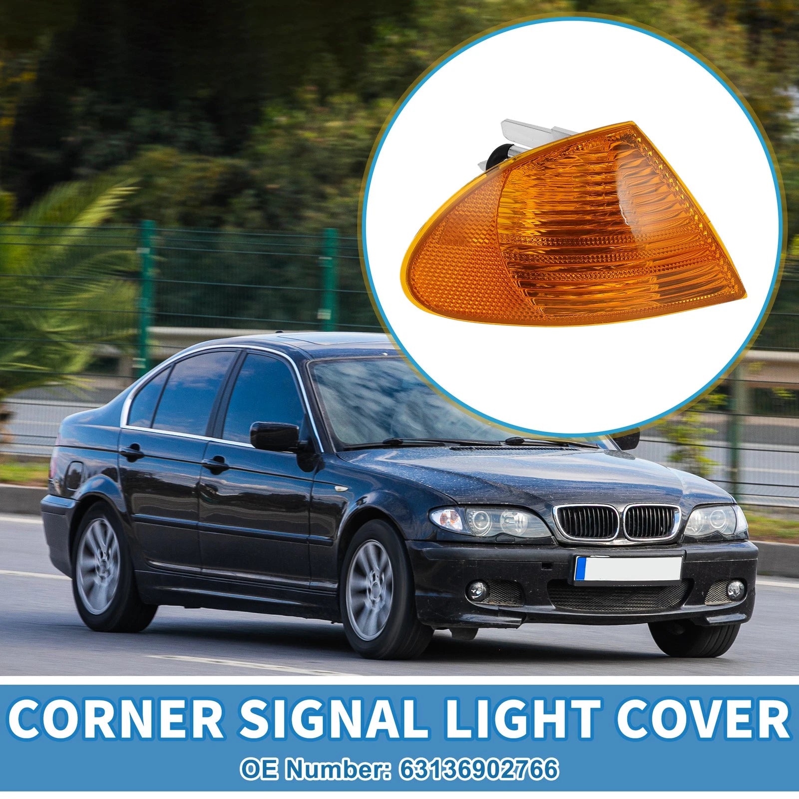 Right Corner Signal Light Cover Replacement for BMW 3 Series (1999–2001)