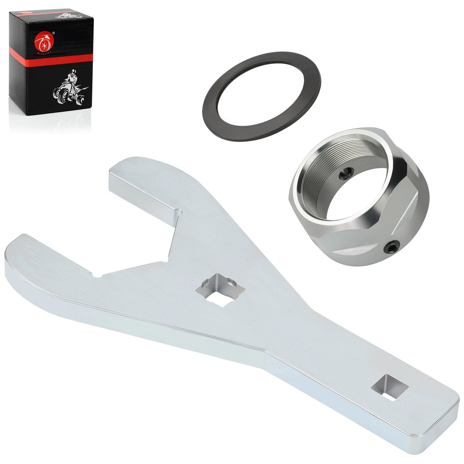 46mm Rear Axle Nut Wrench Tool & Lock Nut Set for Yamaha Raptor 700 (2006–2023)