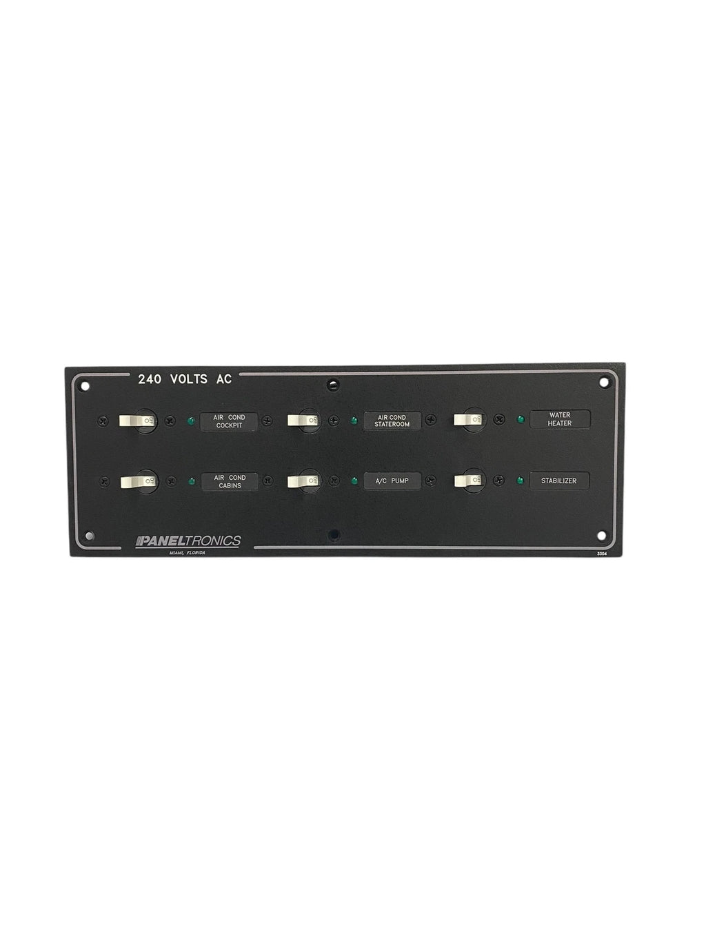 6 Switch Panel for Paneltronics (240 Volt AC)