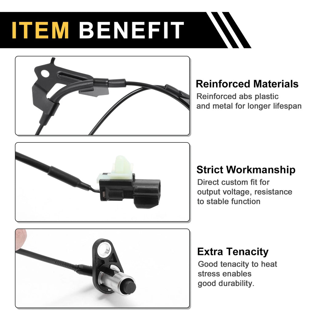 ABS Wheel Speed Sensor Front Right Replacement for Mitsubishi Mirage 2014–2017