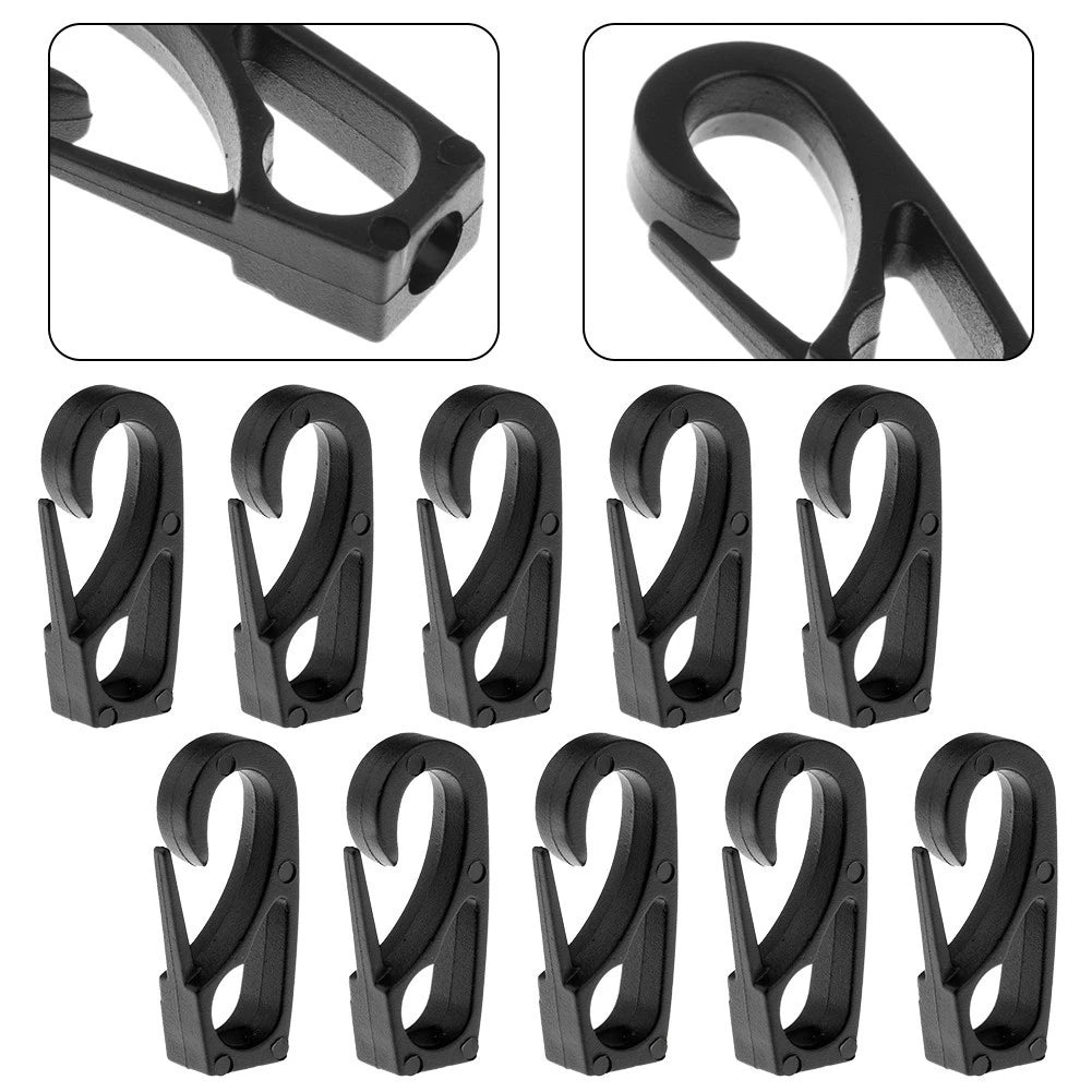 10 Pack Nylon Dragon Snap Hooks for Kayak Canoe Boat