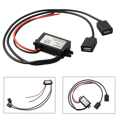 Dual USB Car Charger Adapter for Tablet and Phone Charging (12V-24V)