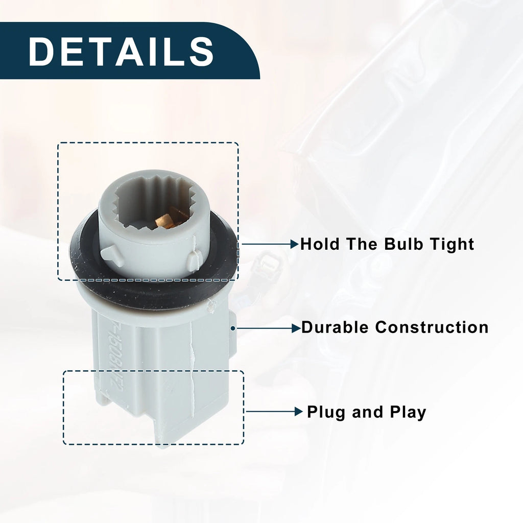 2X Side Marker Light Socket for Honda Civic (2001–2005) 2 Pins Adapter