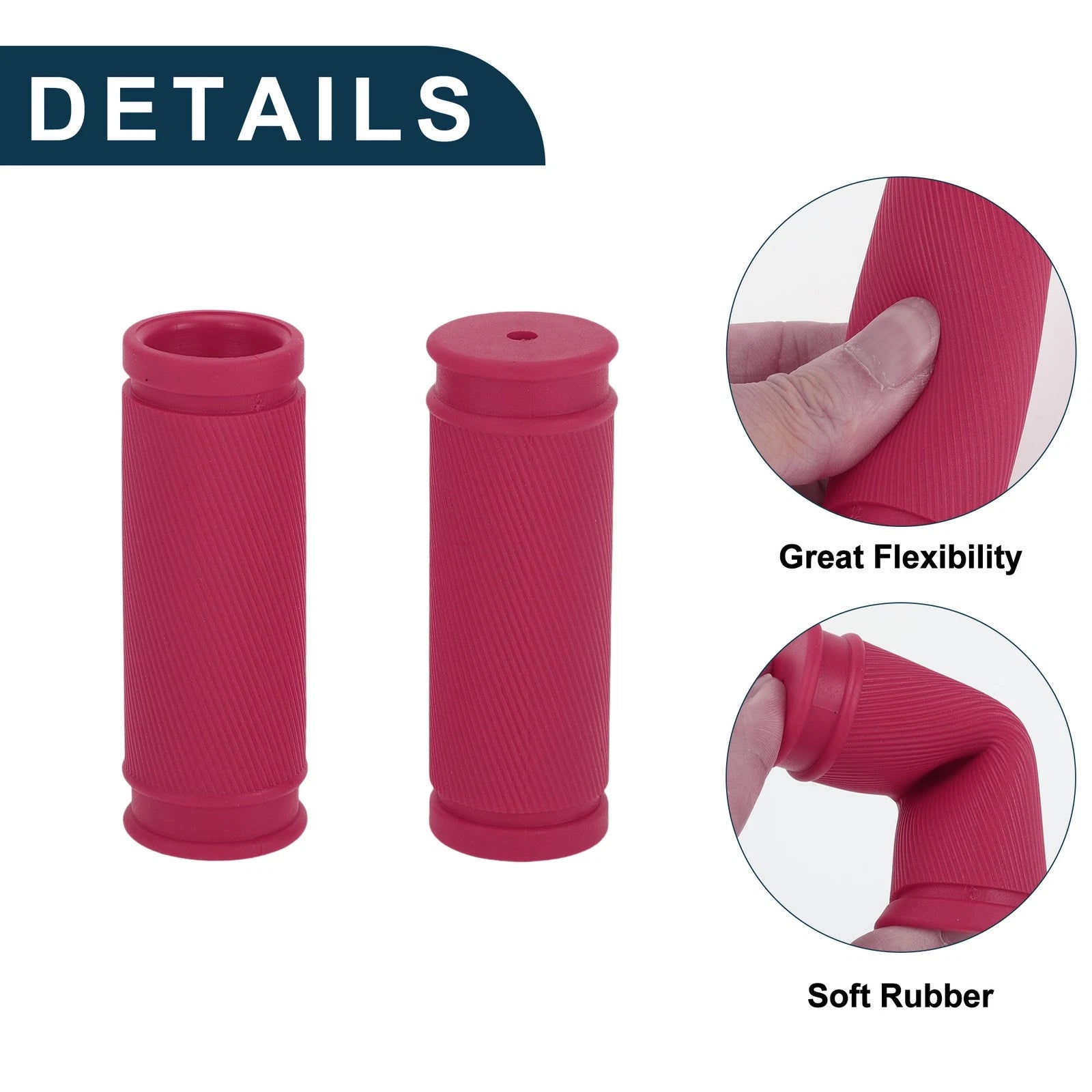 Bike Handlebar Grip Covers 85mm Soft End Protector for MTB 1 Pair