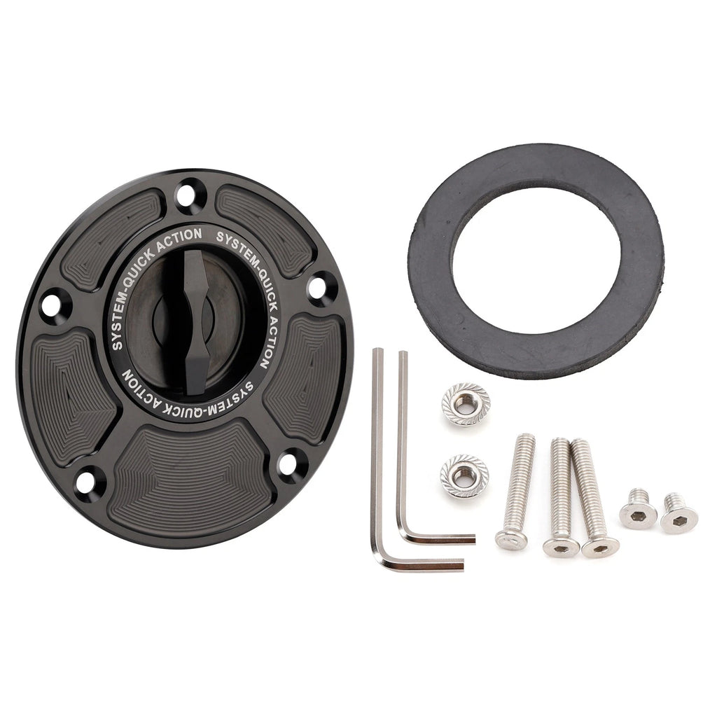 Quick Release Fuel Gas Tank Cap 5 Hole for Yamaha YZF R1 R1S R1M R3 R6 R6S R7 (2015–2023)