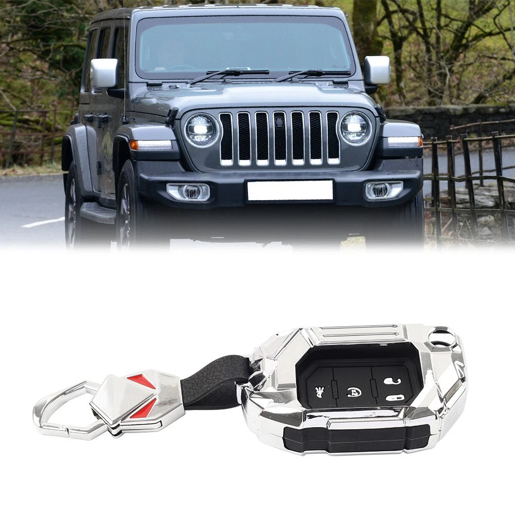 Remote Control Key Fob Cover Case for Jeep Wrangler Gladiator (2018–2024)