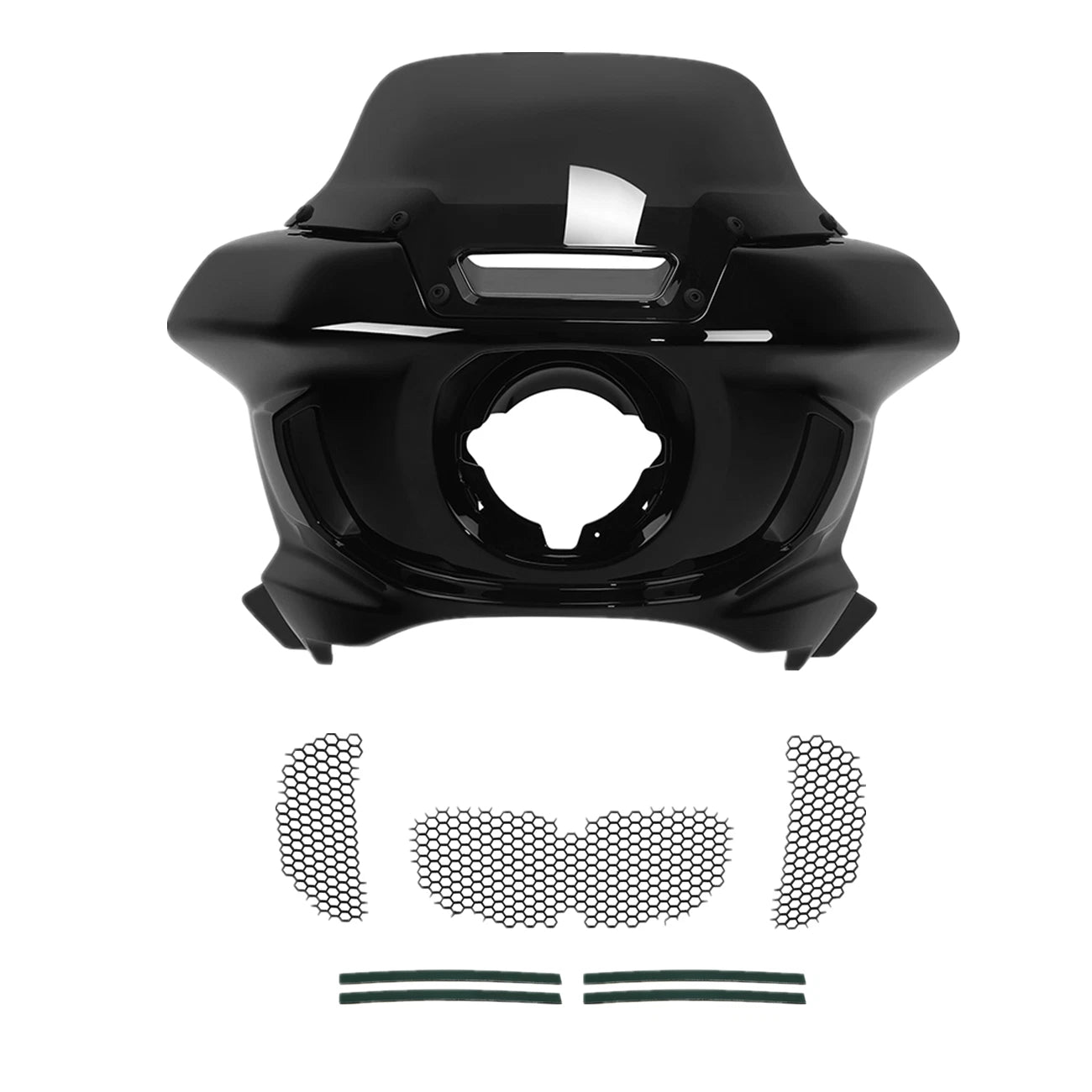 Headlight Fairing Windshield Mesh Vent Screen for Harley Low Rider ST (2022–2025)