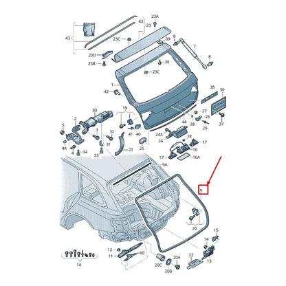 Rear Trunk Seal for