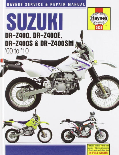 Suzuki DR-Z400 Repair Manual (2000–2010) - Maintenance, Engine, Wiring, Brakes