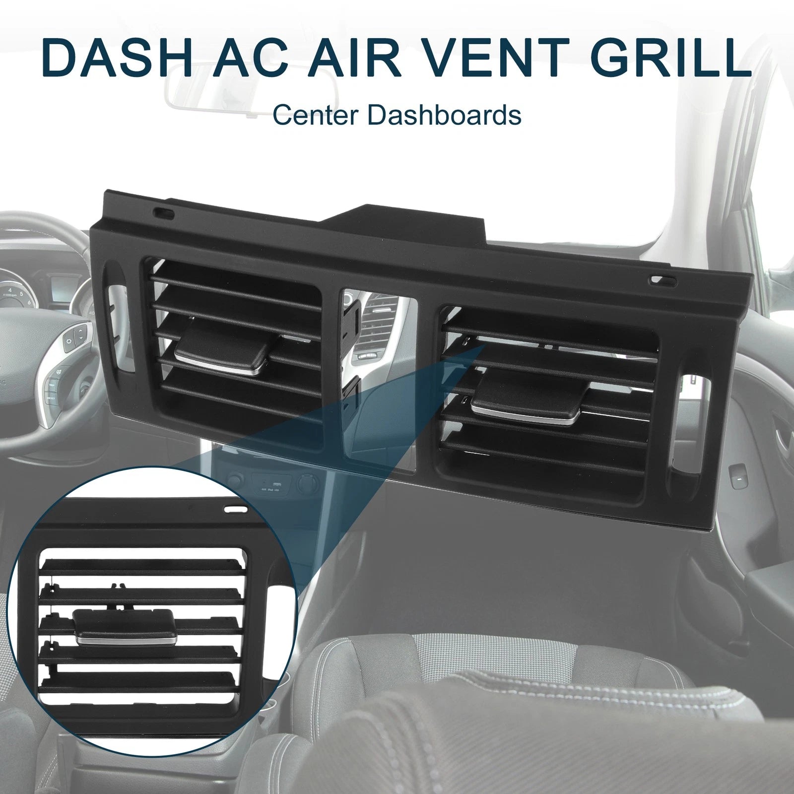 Center Dash Air Vent Panel Set for Mercedes-Benz C300 (2008–2011)