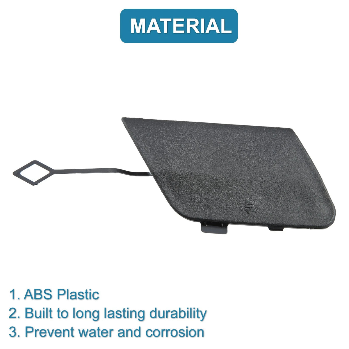 Tow Hook Cover 2128850356 for Mercedes-Benz E200 (2014–2016) Black