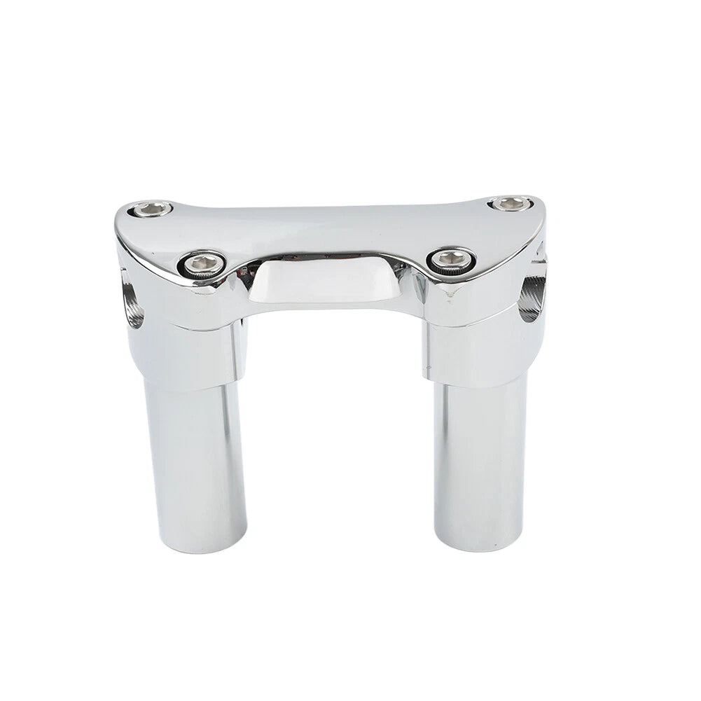 3.5" Straight Flat Handlebar Riser Clamp Chrome for Harley Dyna