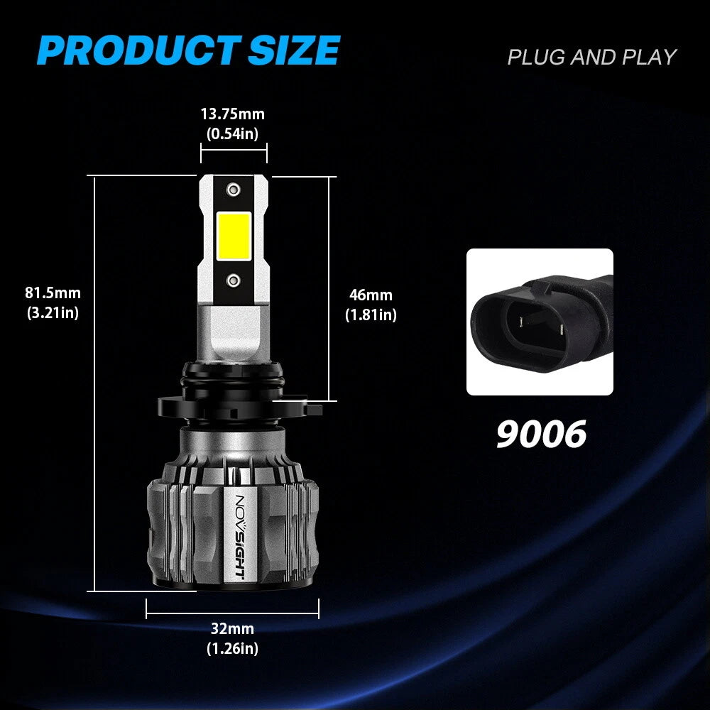 9006 LED Headlight Bulb Conversion Kit for
