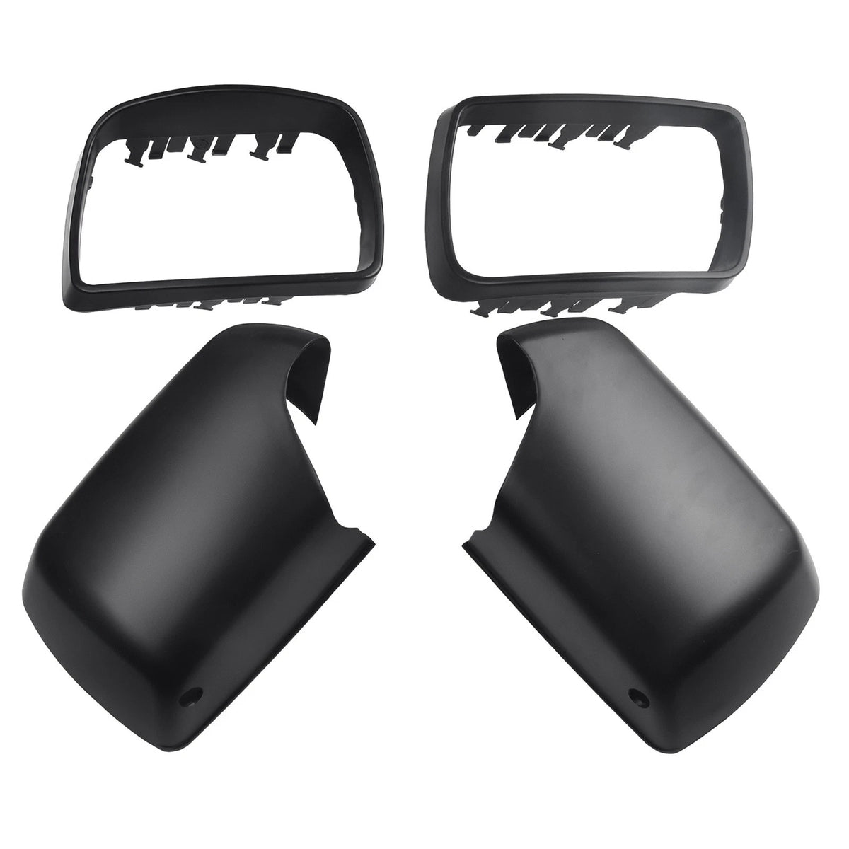 Set of 2 Wing Door Mirror Cover Caps + Trim Rings for E53 (2000–2006)
