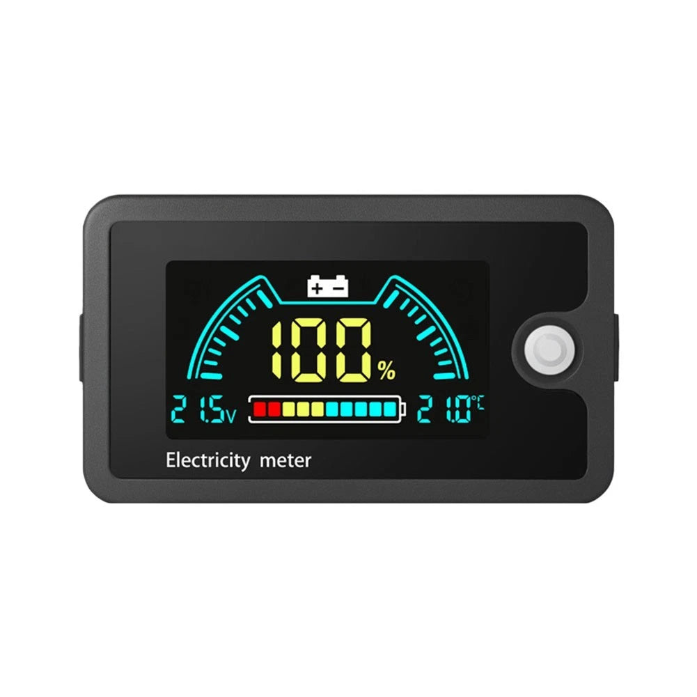 Digital Battery Monitor for Golf Cart (LCD, Custom Voltage Settings)