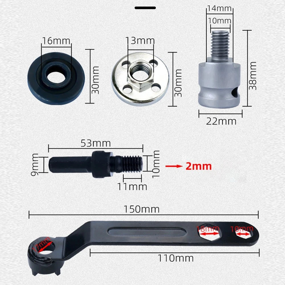 4-Piece Multi Functional Claw Wrench Set for Angle Grinder & Electric Wrench