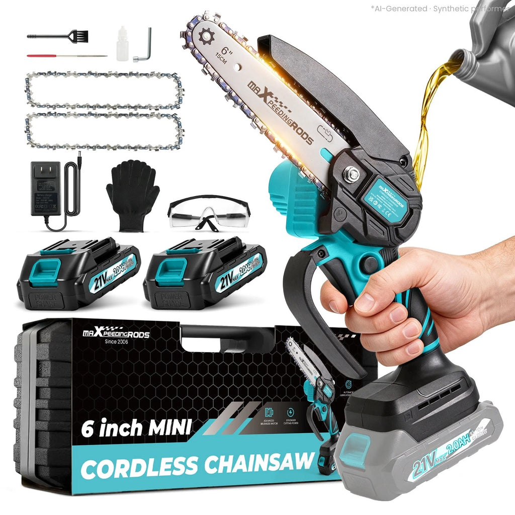 Cordless Mini Chainsaw 6 Inch for Tree Pruning (2023)