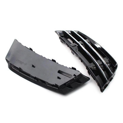 Pair Front Bumper Fog Light Grille Cover for Audi A4 B9 (2016–2018)