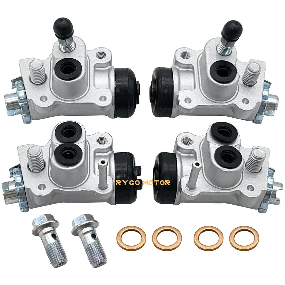 Set of 4 Front Brake Wheel Cylinders for Honda Fourtrax 300 TRX300FW (1988–2000)