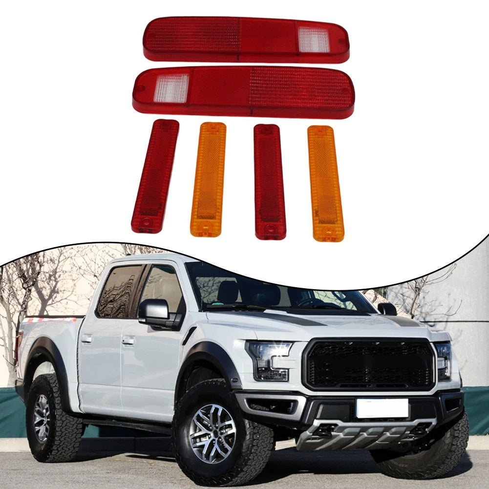 Set of 4 LED Tail Lights & Side Markers for Trucks (Compatible)