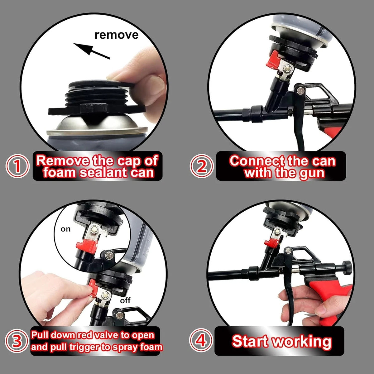 Sturdy Foam Dispenser Tool for Efficient Foam Placement