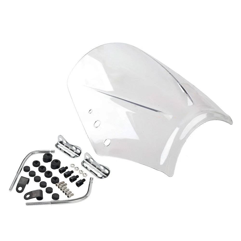 Windshield Deflector for Motorcycle Universal (Clear)