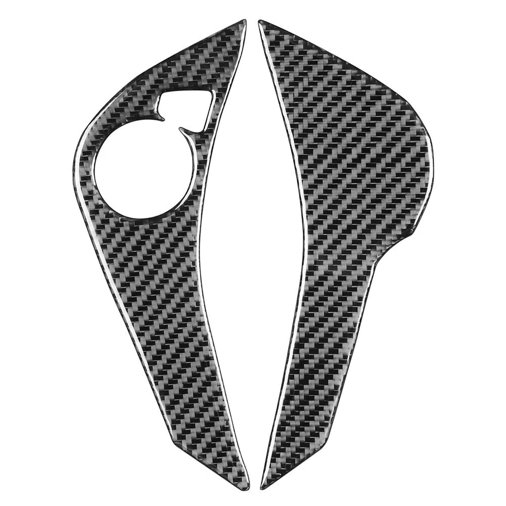 2X Carbon Fiber Steering Wheel Button Cover for Honda Accord (2013–2017)
