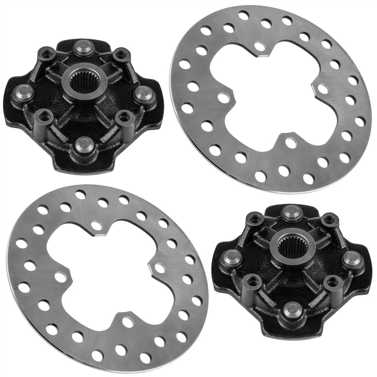 Front Left Right Wheel Hub with Brake Discs for Honda Rancher 420 (2020–2022)