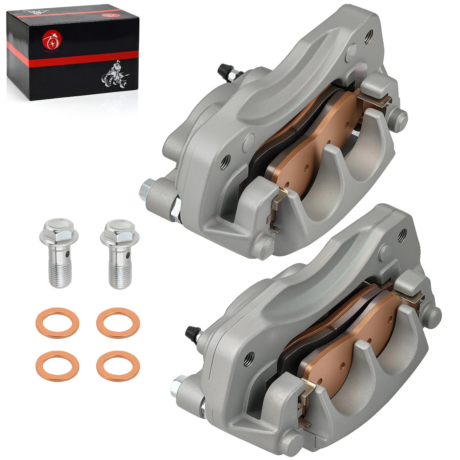 Front Left + Right Brake Calipers w/ Pads for Yamaha YXZ1000R (2016–2024)
