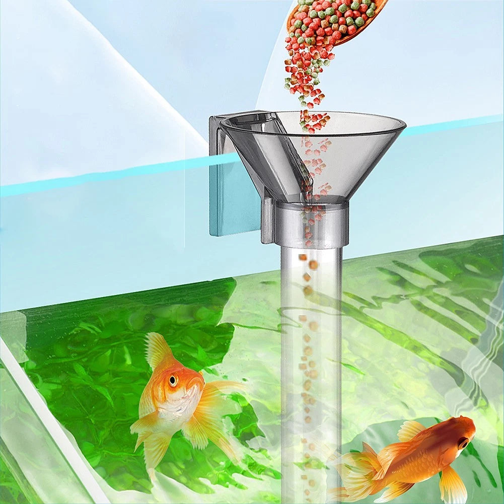 Fish Feeder Tube Kit for Shrimp Feeding with Cleaning Brush