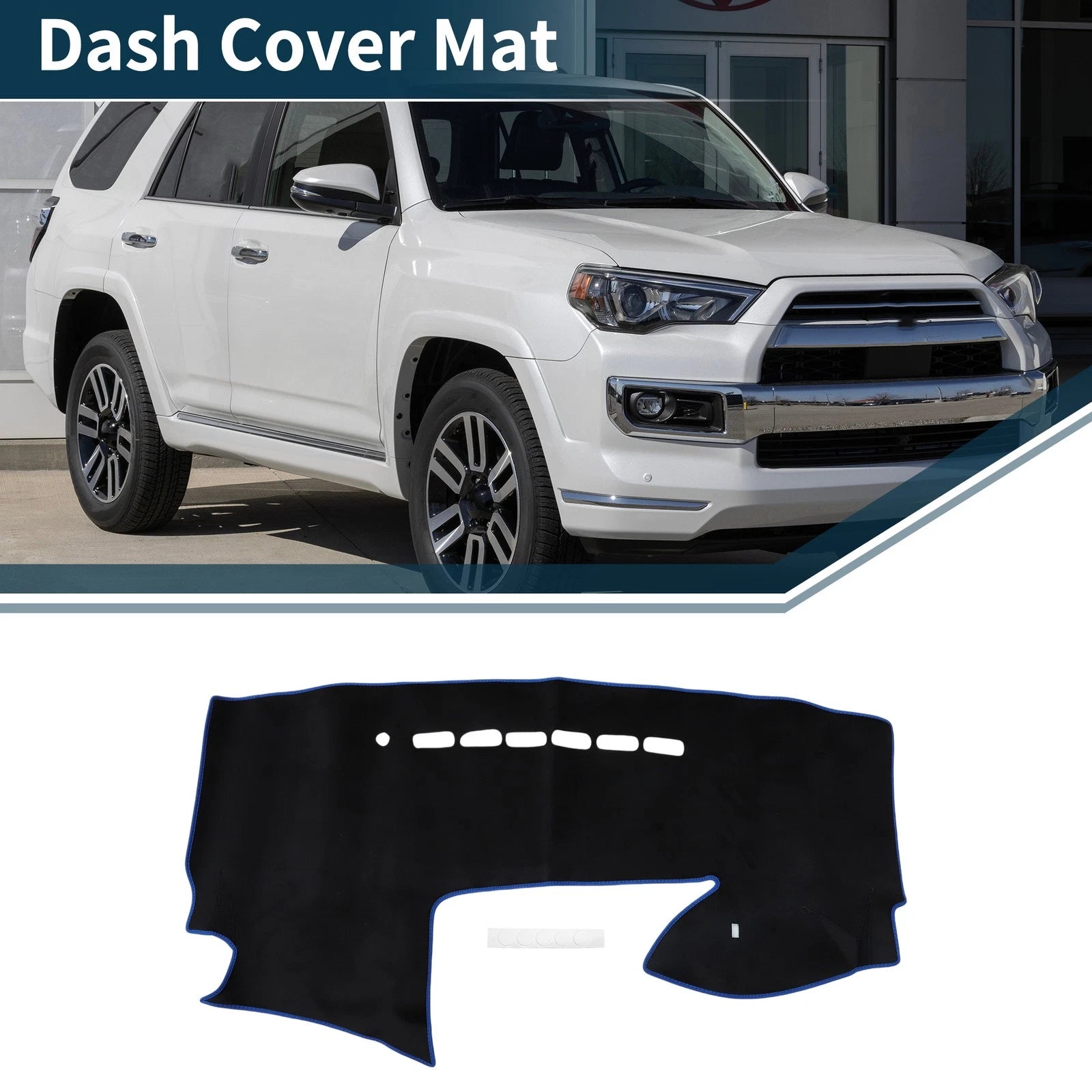Dash Cover Mat Sun Protector Black Blue for Mazda Premacy MK3 (2006–2018)