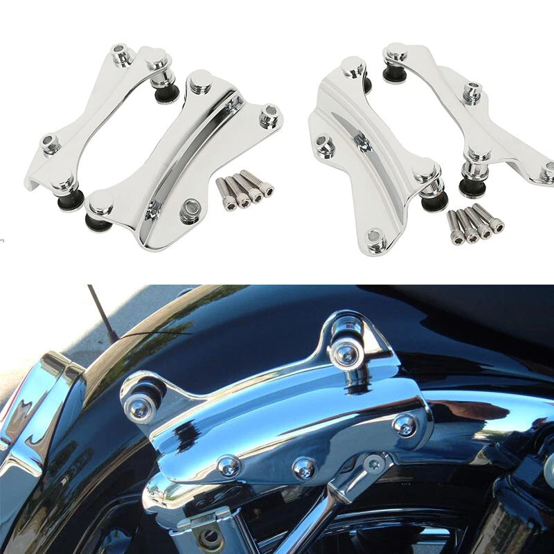 4 Point Docking Hardware Kit for Harley Street Road Glide (2014–2026) Chrome/Black