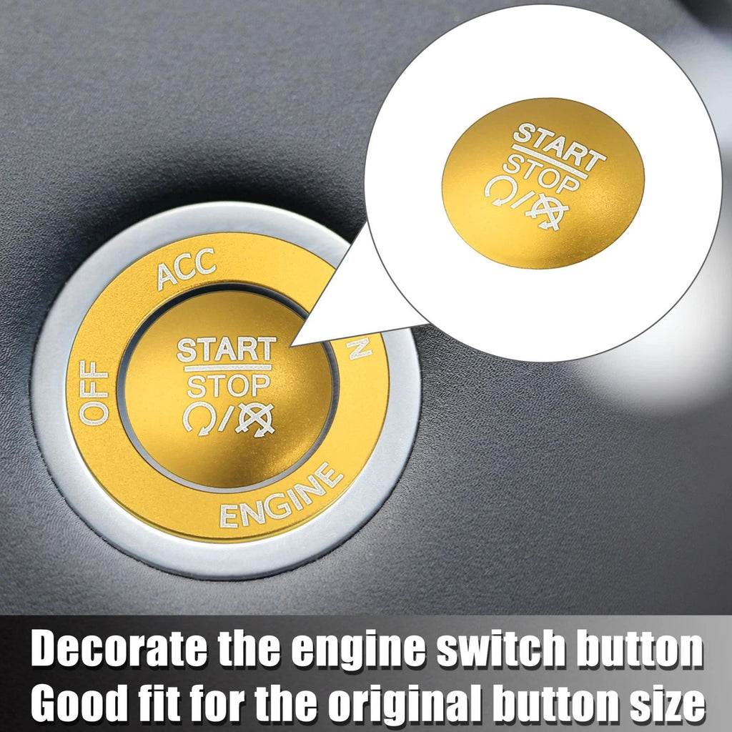 Engine Start Stop Button Cover Trim Kit for Dodge Charger Challenger (2015–2023)
