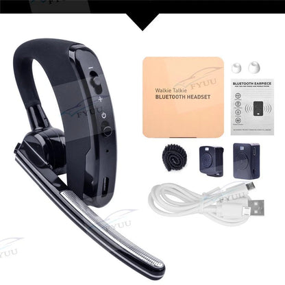 Wireless Headset PTT Bluetooth Earphone Mic for Universal Use