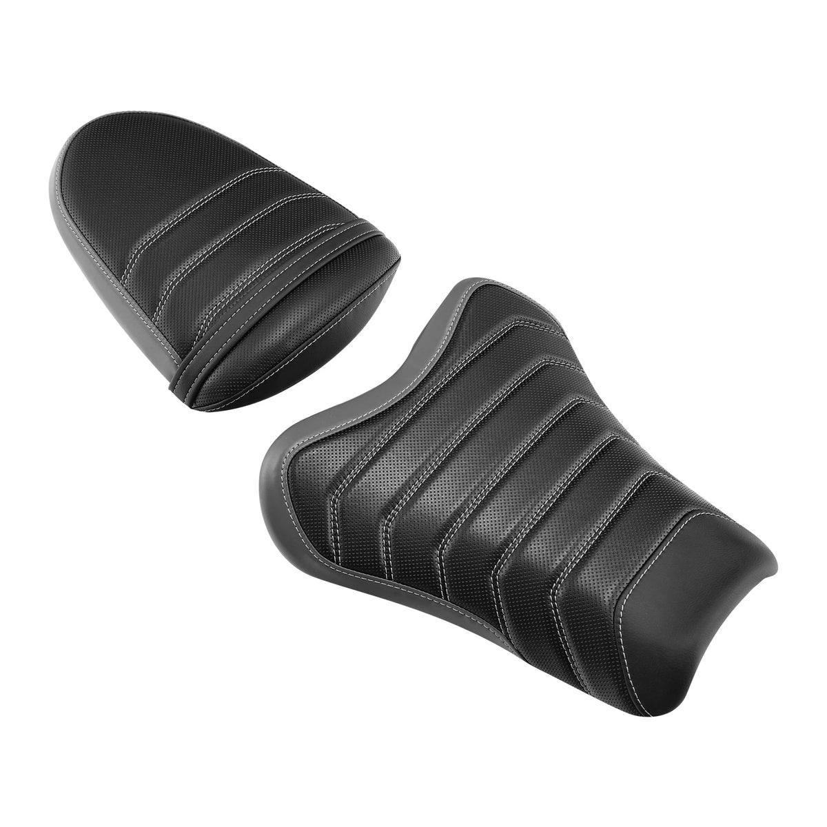 Driver & Passenger Seat for Suzuki GSXR1000 (2005–2006) Black Gray