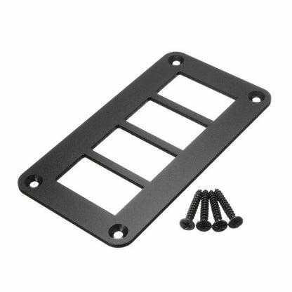 4-Gang Rocker Switch Panel Holder for Boat Marine (Aluminum Alloy)