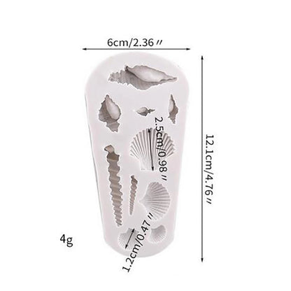 Silicone Seashell Cake Mould for Baking (Handmade)