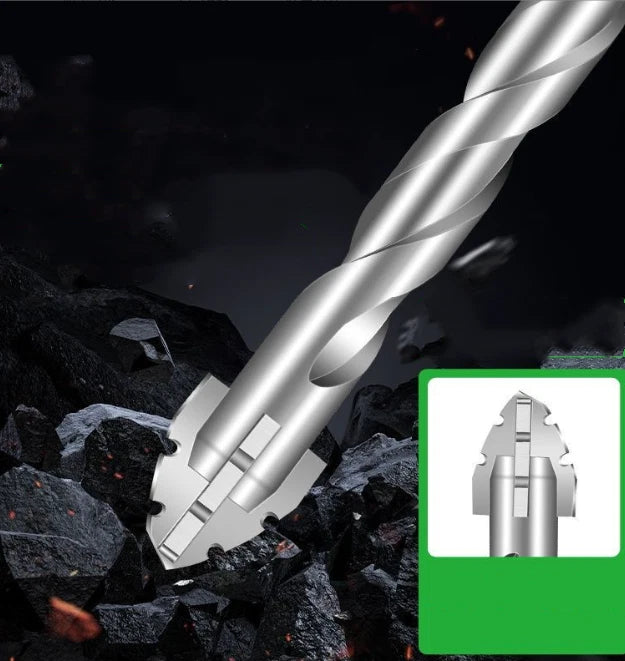 Set of 4 Wear-Resistant Masonry Drill Bits for Various Applications