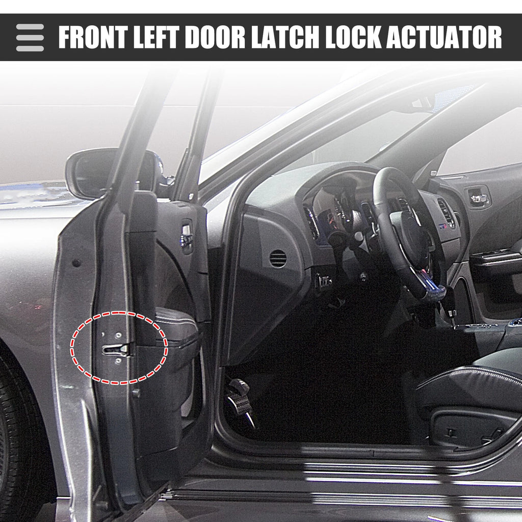 Front Left Door Latch Lock Actuator Replacement for Dodge Challenger (2011-2014)