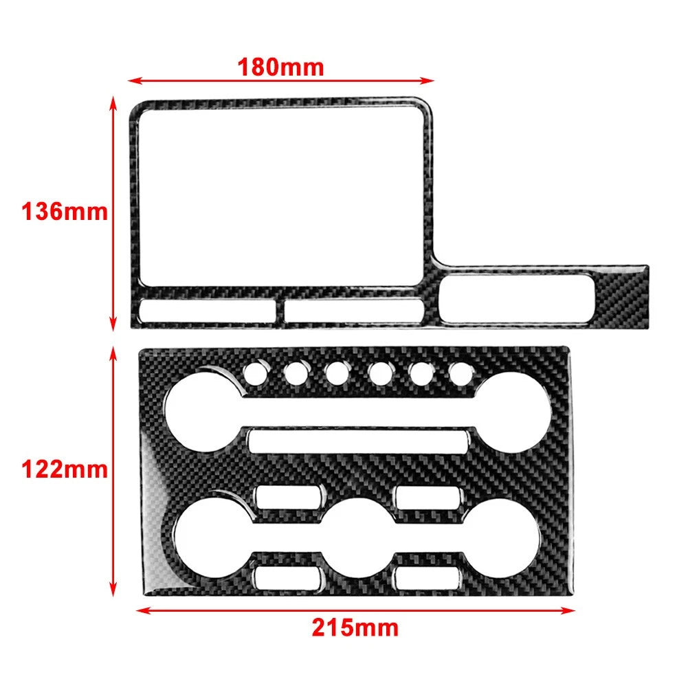 RHD Central Control Navigation Panel Cover Trim for Nissan GTR R35 (2008–2016)