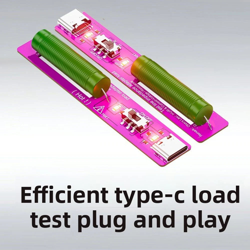 Type-C PD Resistive Load Tester for Power Supply Stability Tests