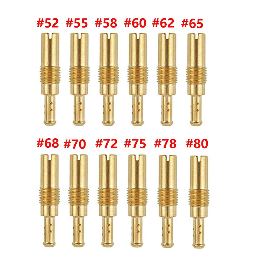 12Pcs Carburetor Pilot Slow Jets Kit for Keihin Carb PJ PWK PWM PE PD (N424-21)