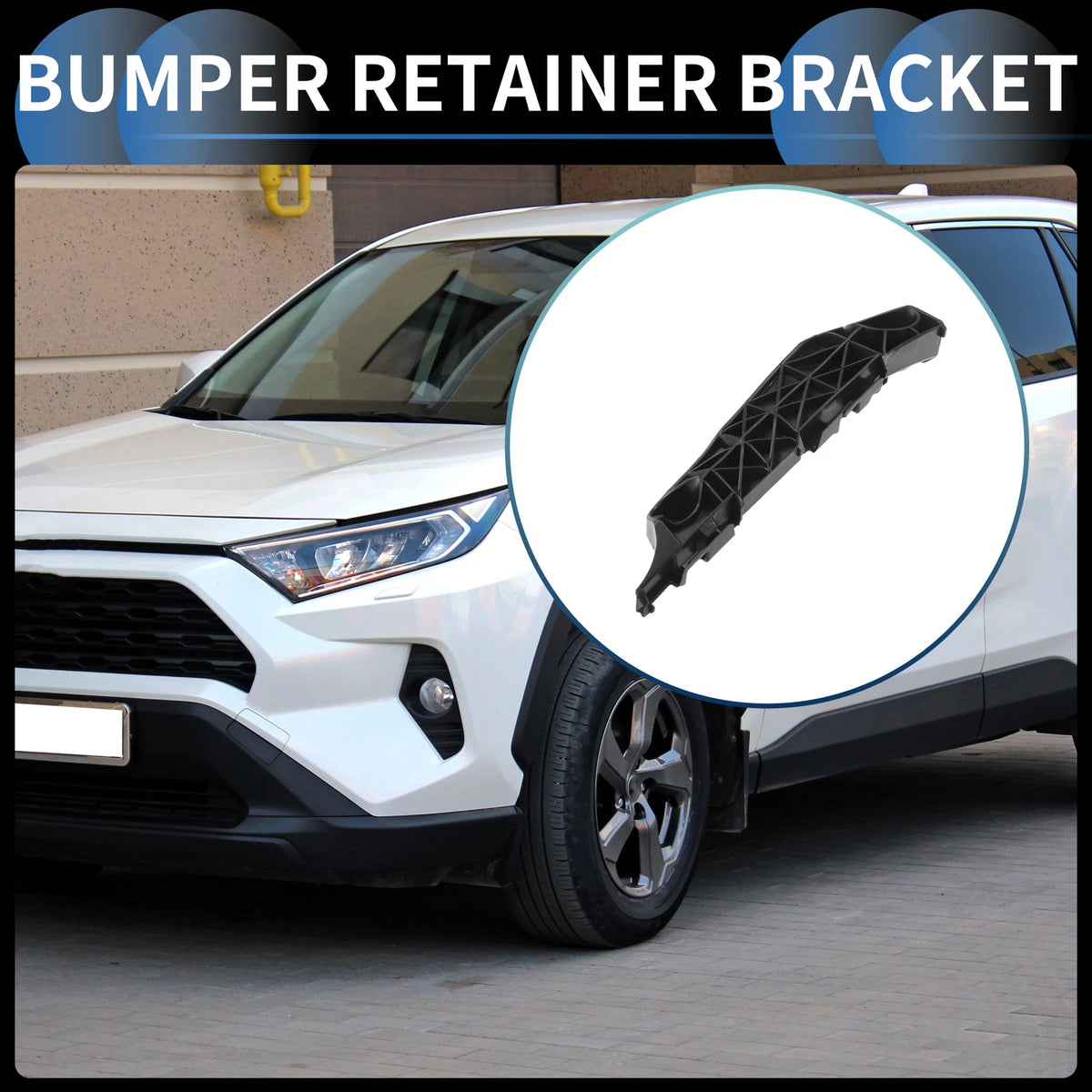 1pc Right Front Bumper Retainer Bracket No. 525350R020 for Toyota RAV4 (2006–2012)
