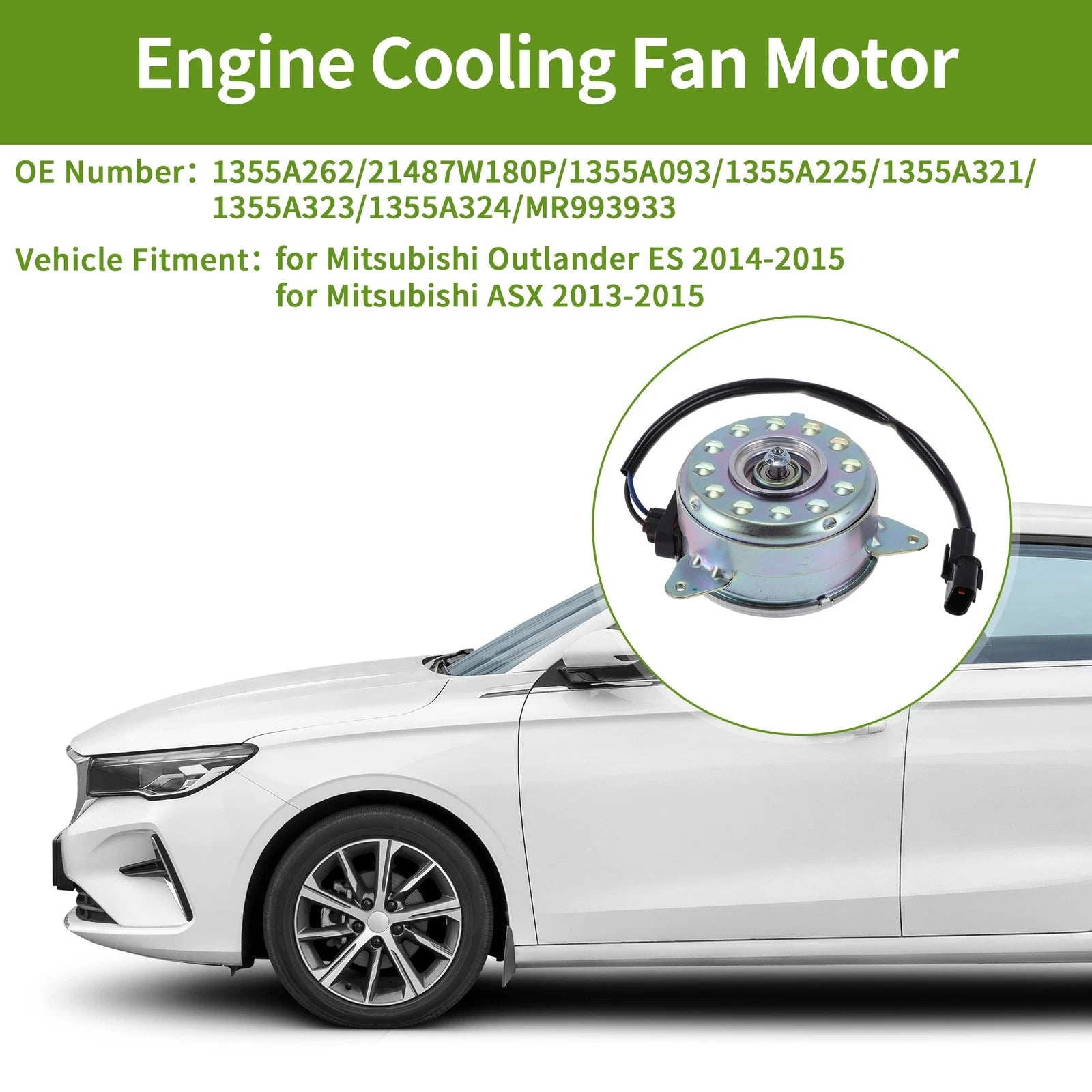 Radiator Fan Motor Replacement for Mitsubishi Outlander ES (2014–2015)