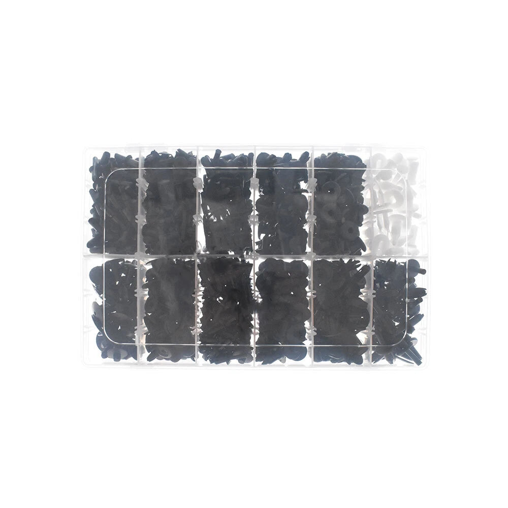 Set of 690 Push Pin Rivet Trim Clips for Universal Applications