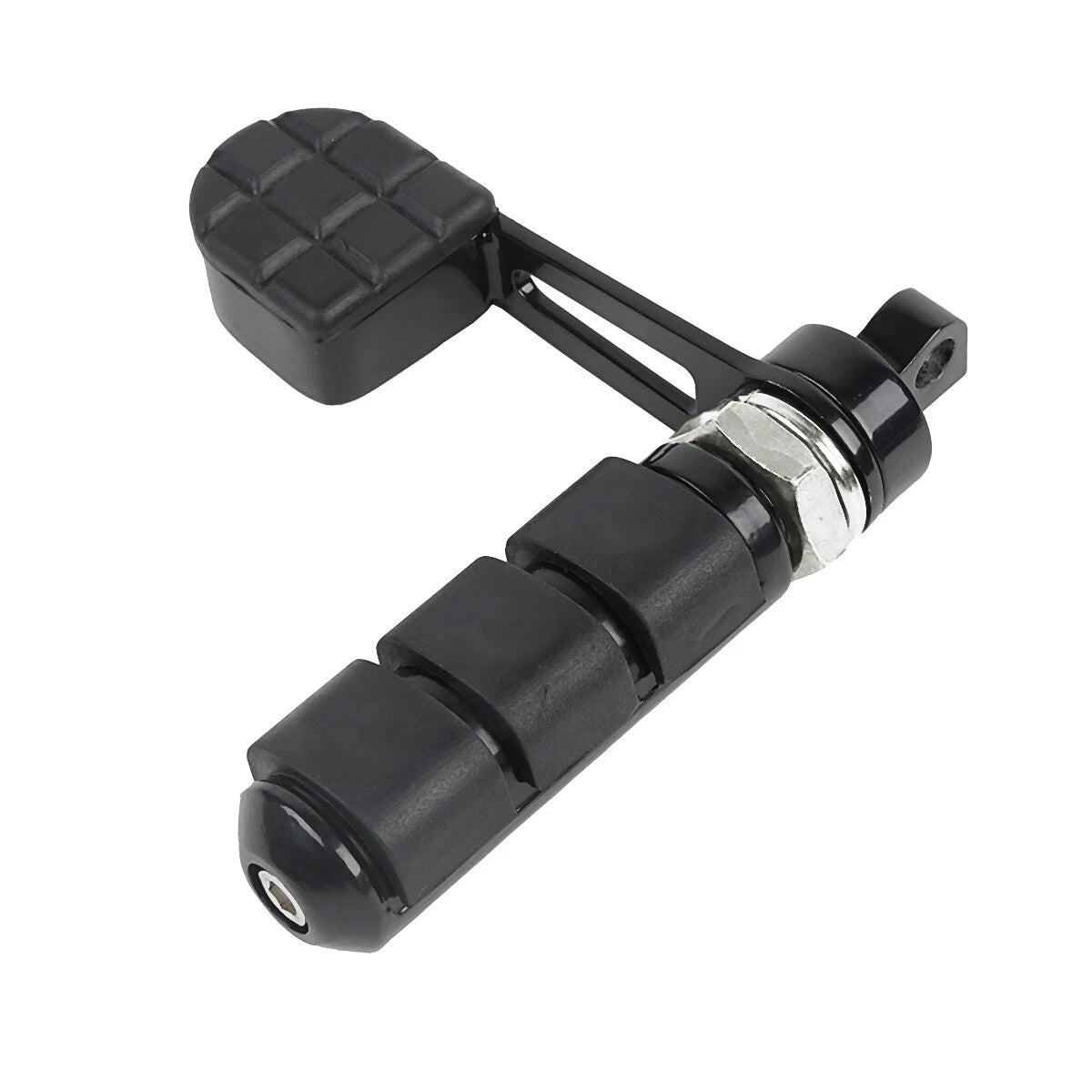 Black Foot Pegs Heel Support Mount for Harley Sportster XL (1982–2023)