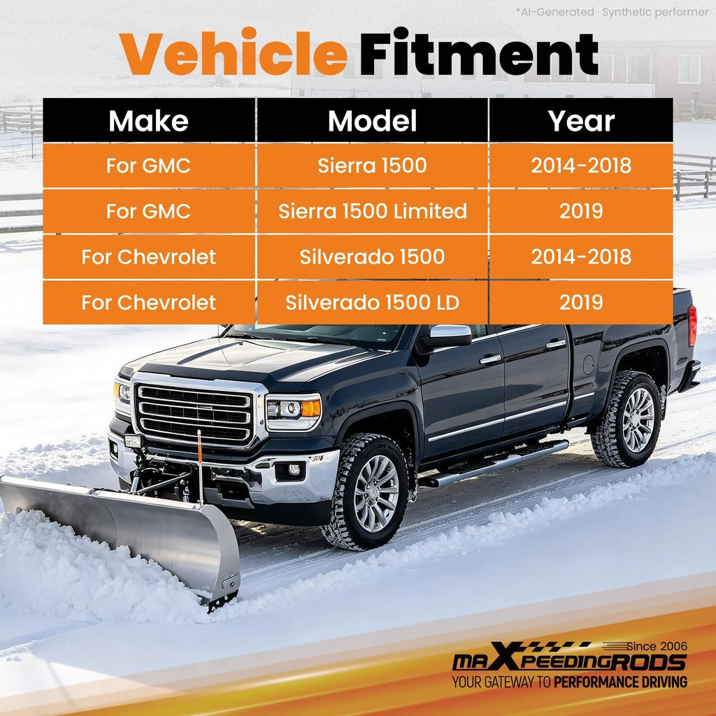 2in Front Hitch Receiver for GMC Sierra 1500 (2014–2018) Class 3 Steel