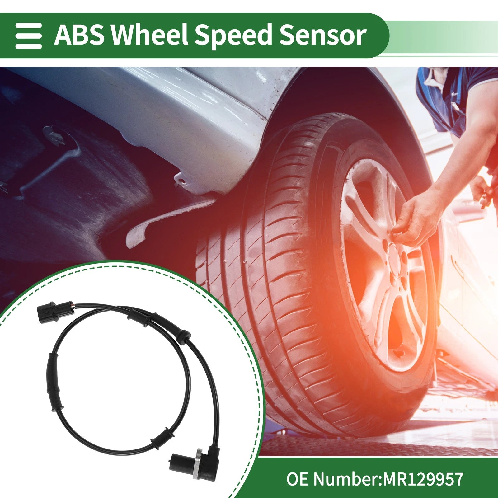 ABS Wheel Speed Sensor No.MR129957 for Mitsubishi Lancer (2000–2007)