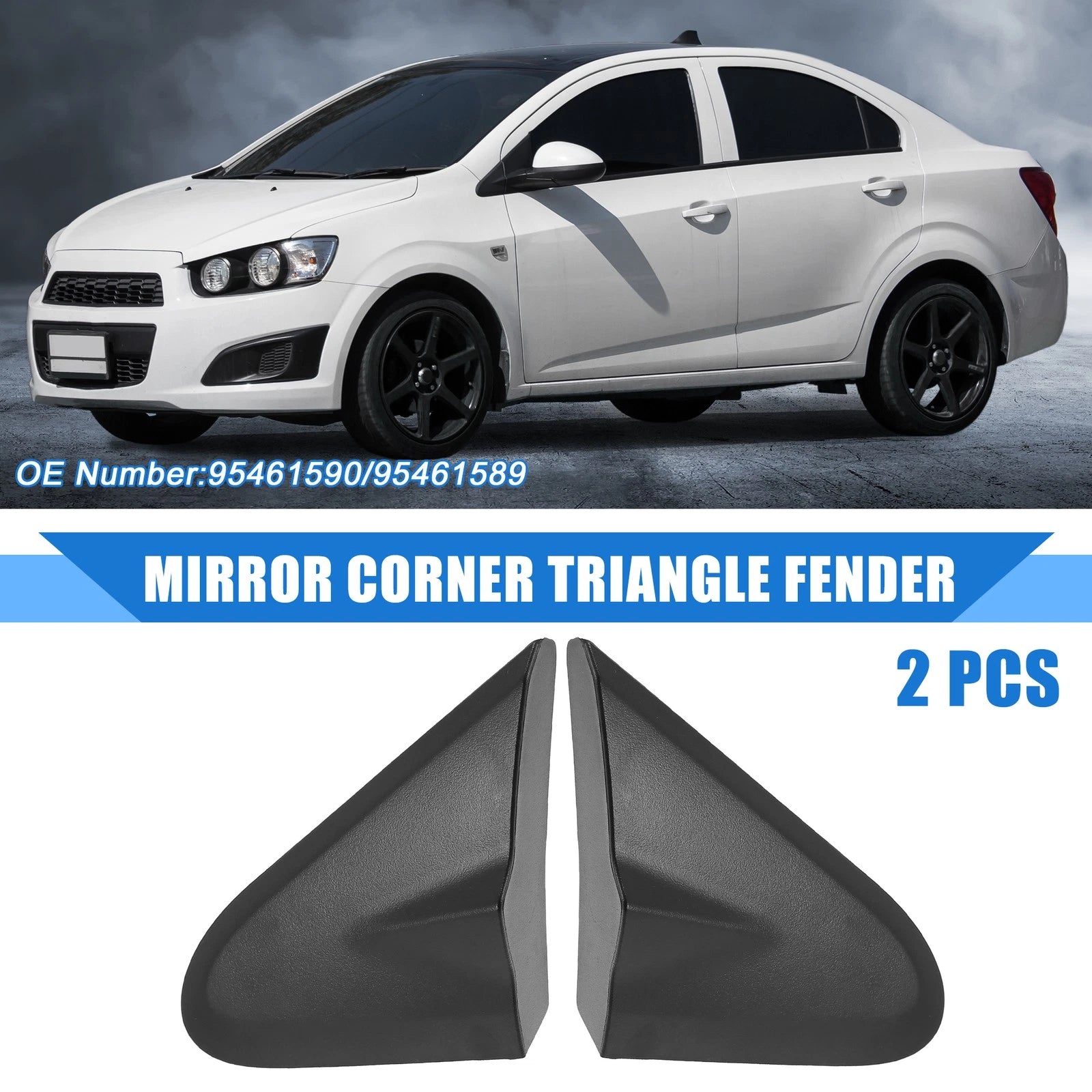 Left Right Mirror Corner Fender Cover Set for Chevrolet Sonic (2012–2020)