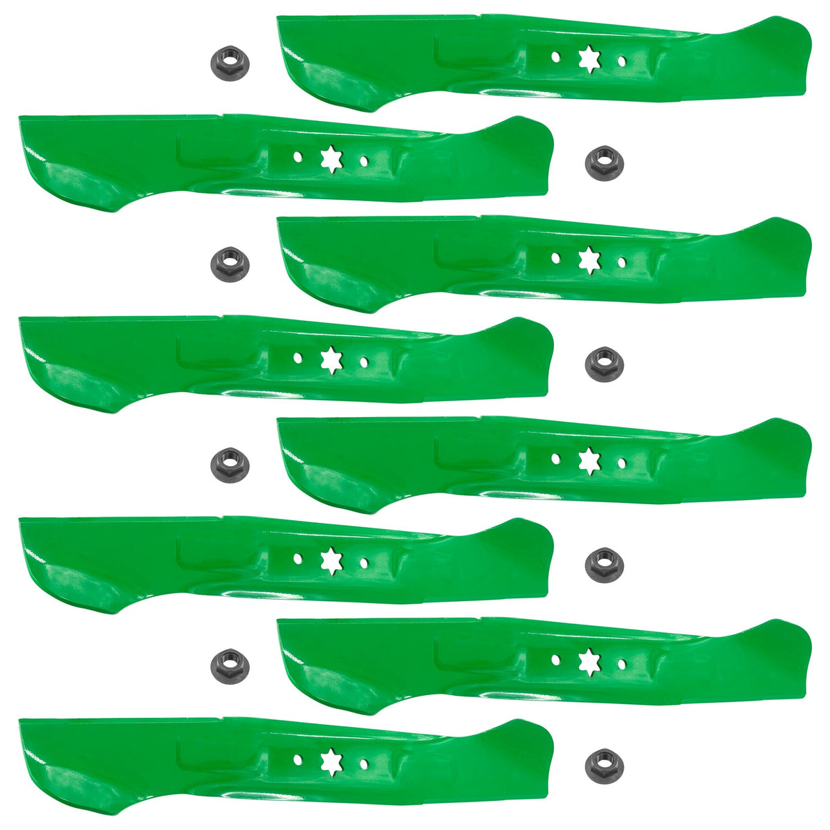 Deck Blades with Nuts for Cub Cadet LTX1045 LTX1046 RZTS46 RZTL46 (46") (2016–2021)